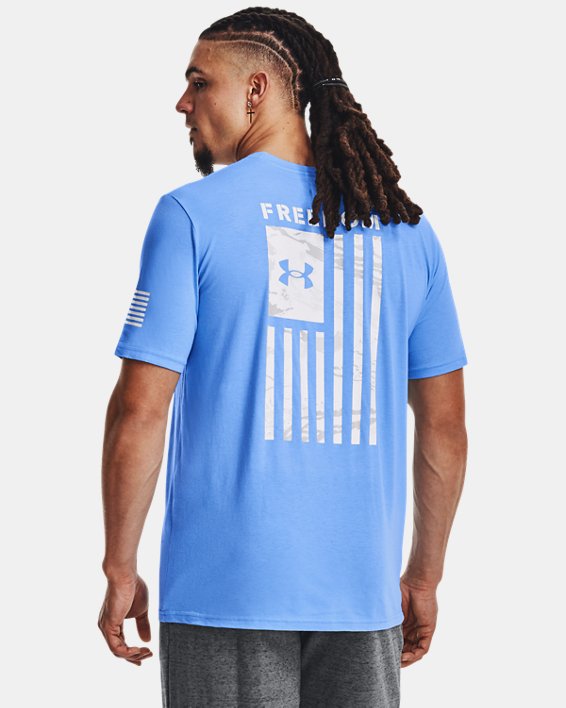 Men's UA Freedom Flag Camo T-Shirt, Blue, pdpMainDesktop image number 1